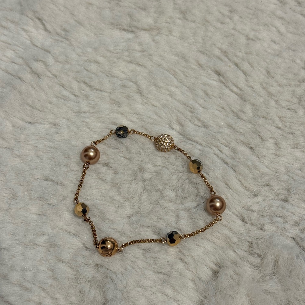 Swarovski rose gold magnetic clasp bracelet
